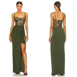 Katie May Willow Gown in Military Size S